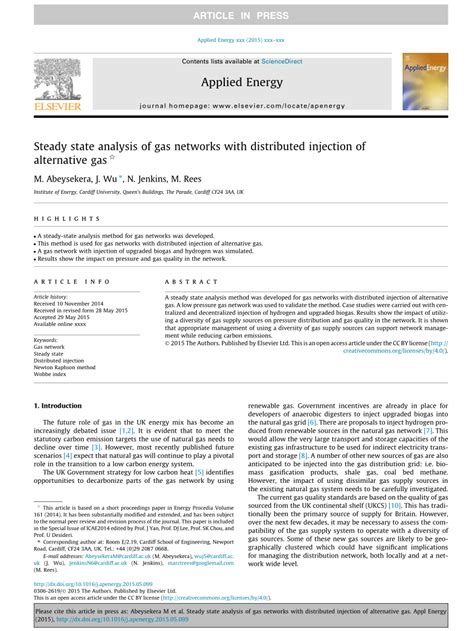 Steady state analysis of gas networks with distributed injection of 